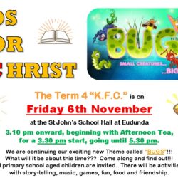 Kids For Christ (KFC) Term 4 – Fri 6th Nov 2020