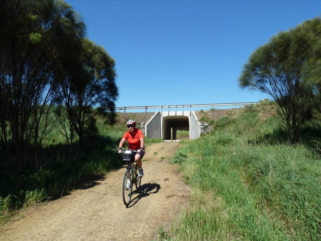 Port Fairy Rail Trail Highway underpass