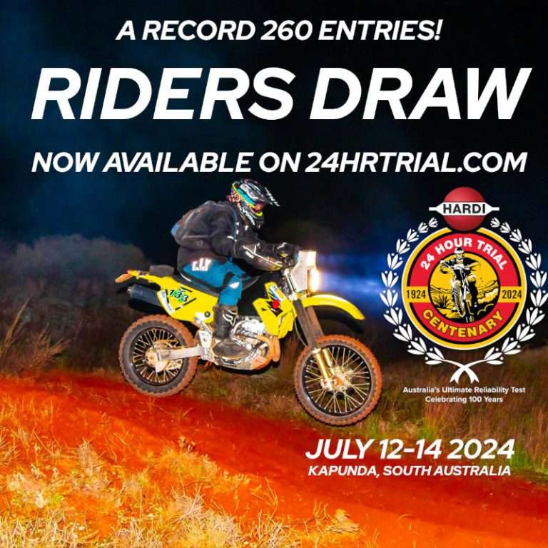 24 Hour Trial Presents Rider Draw For Record 260 Entries