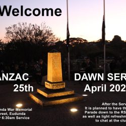 ANZAC Dawn Service – Eudunda 25th April 2023 – All Welcome