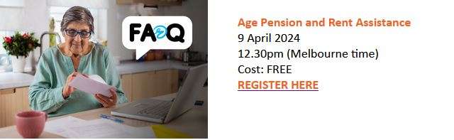 Age Pension and Rent Assistance - 9 April 2024