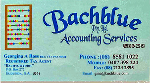 Backblue Pty Ltd Accounting Services - ECBAT Business Member