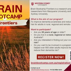 Brain Bootcamp Frontiers a research program by Macquarie University & Western Sydney University