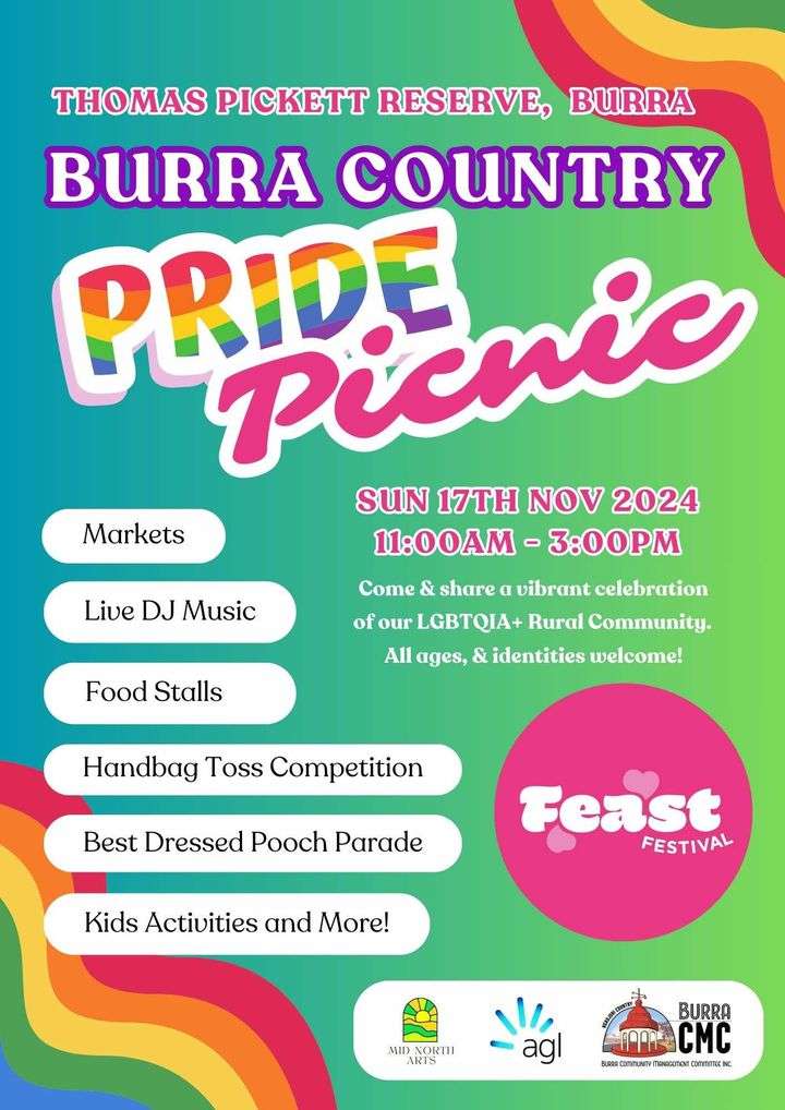 Burra Community - Pride Picnic 17th Nov 2024