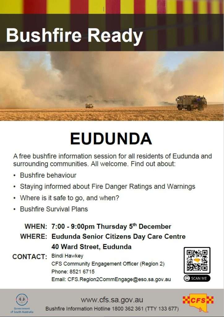 Bushfire Ready - Eudunda - 5th Dec 2024