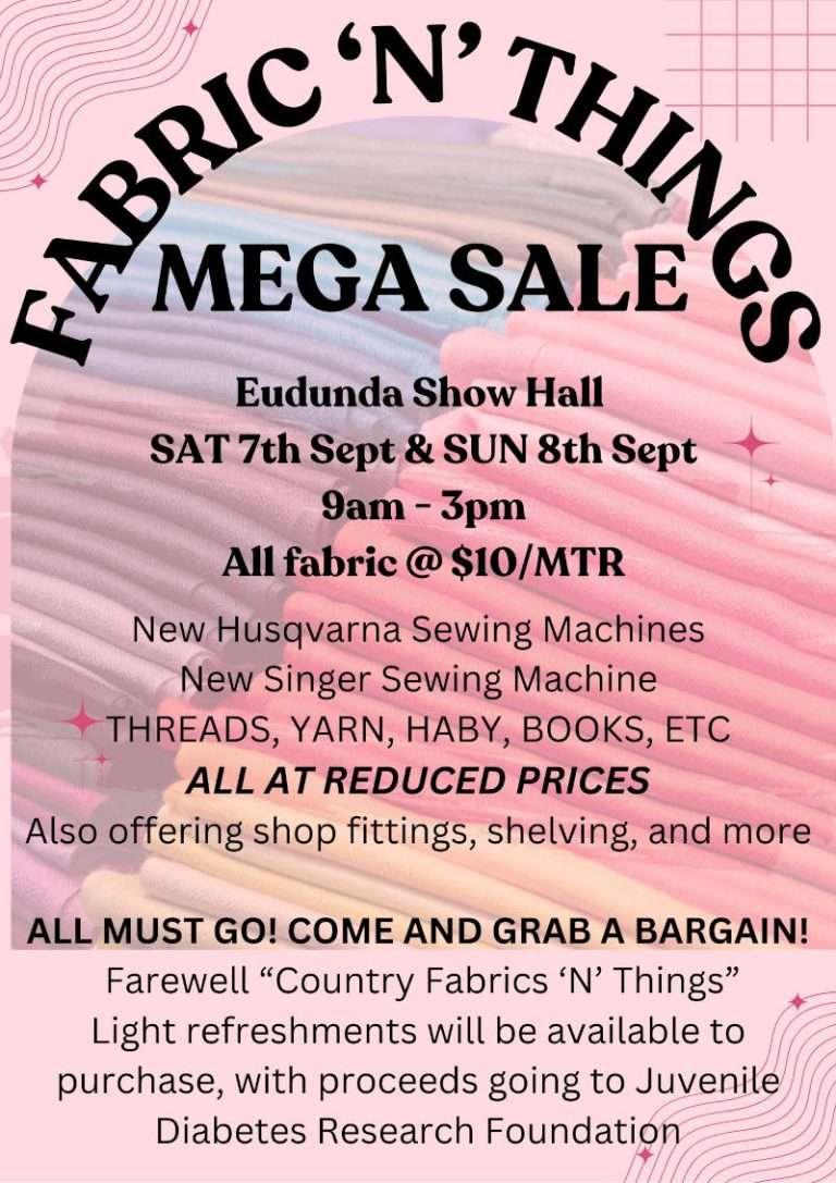 Closing Down - Fabric 'N' Things Mega Sale 7th & 8th Sept