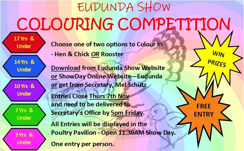 Eudunda Show Colouring Comp 2024