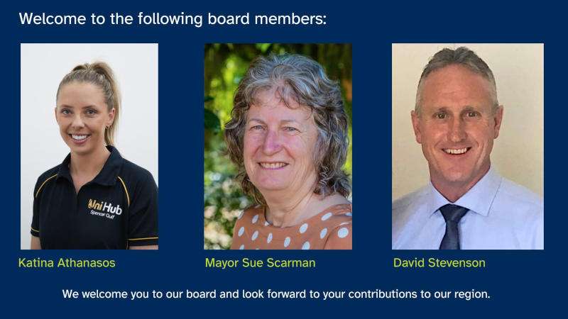 Katrina Athanasos, Mayor Sue Scarman and David Stevenson Appointment To RDAYMN Board in 2024