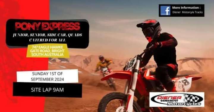 Diener Motorcycles Pony Express 1st Sept 2024