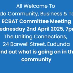 All Welcome To Next ECBAT Committee Meeting Wed 2nd April 2025