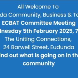All Welcome To Next ECBAT Committee Meeting Wed 5th Feb 2025…