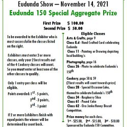 Eudunda Show – 14th November 2021 – Supporting the Town 150th Celebrations