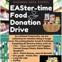 Eudunda Area School – EASter-time Food Donation Drive