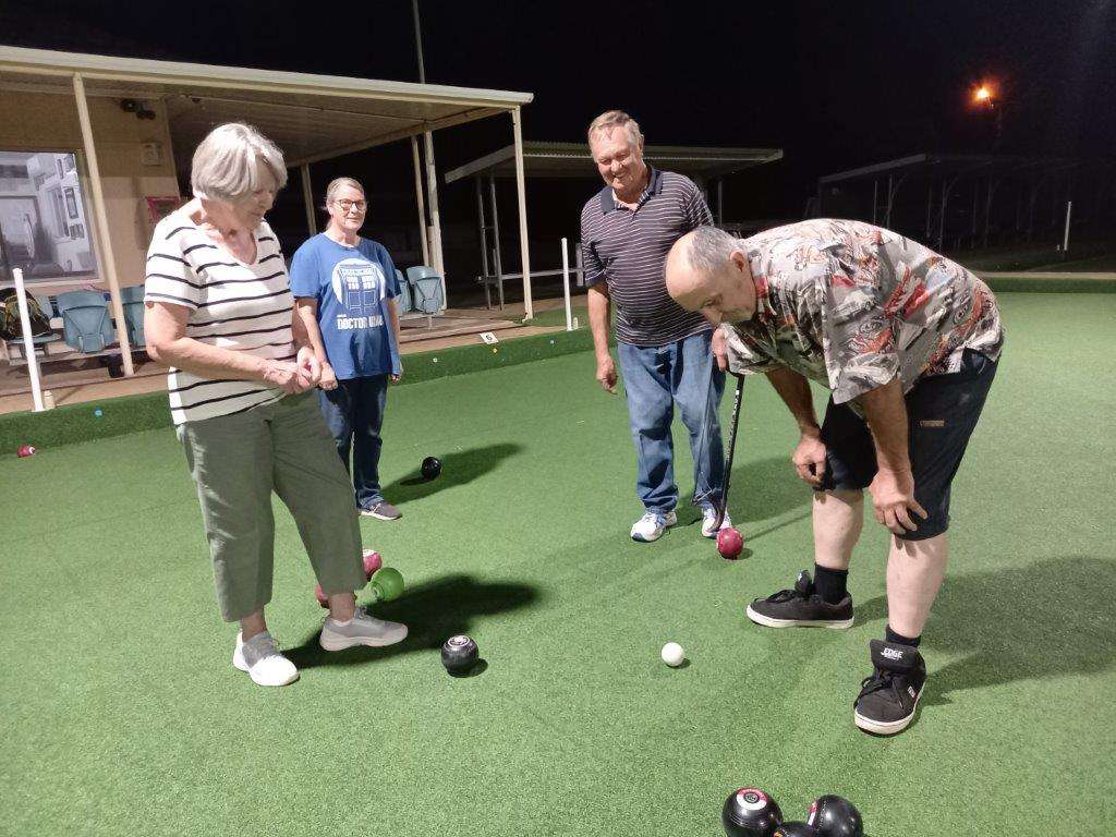 Eudunda Bowls Liz Kleinig, Jane Felby, Ron Milde and Hermann Kloss