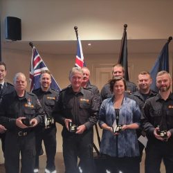 Members Of Eudunda CFS Brigade Presented With National Emergency Medal