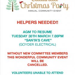 Eudunda Christmas Party – AGM 30th March 2021
