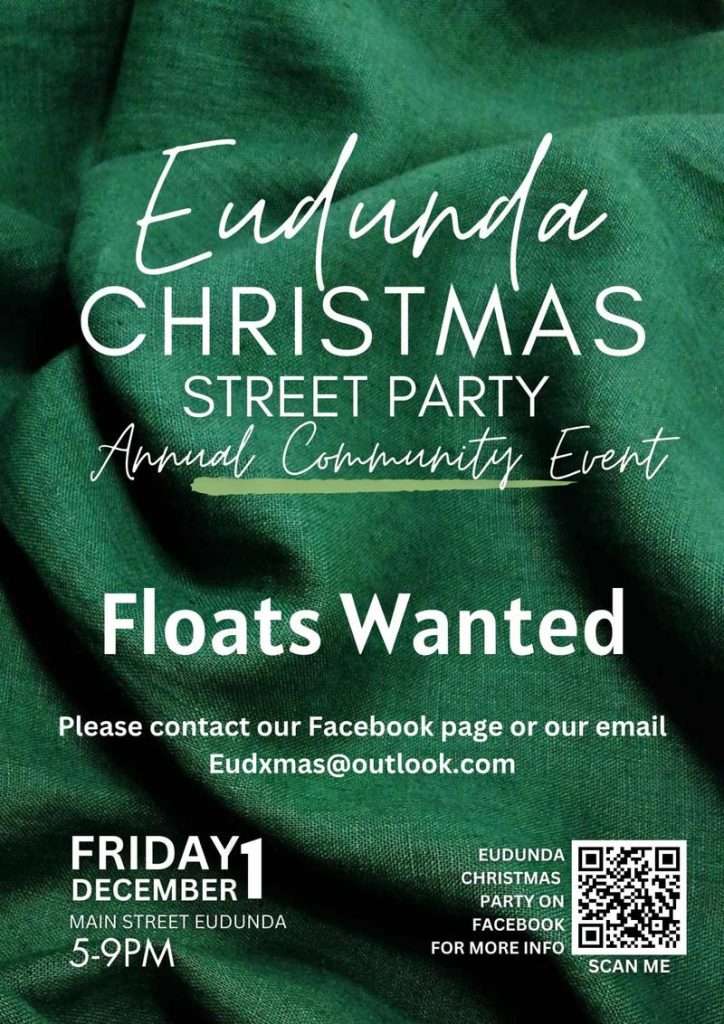 Eudunda Christmas Street Party - Floats Wanted 1st Dec 2023