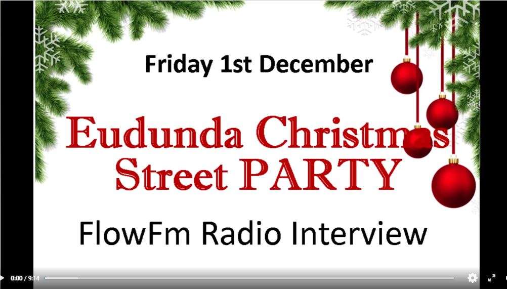 Eudunda Christmas Street Party - FlowFM Radio Interview - banner