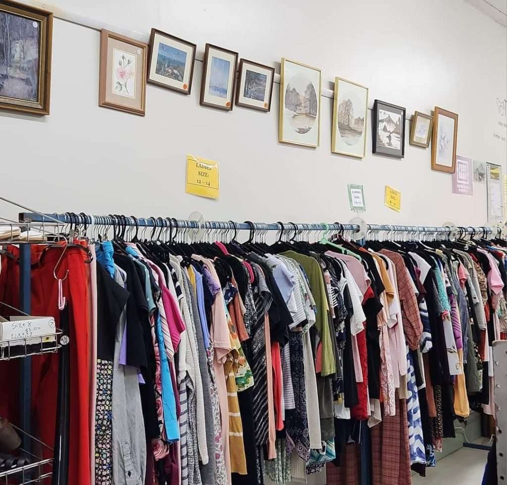 Eudunda Community Op Shop - Womens Clothing Racks