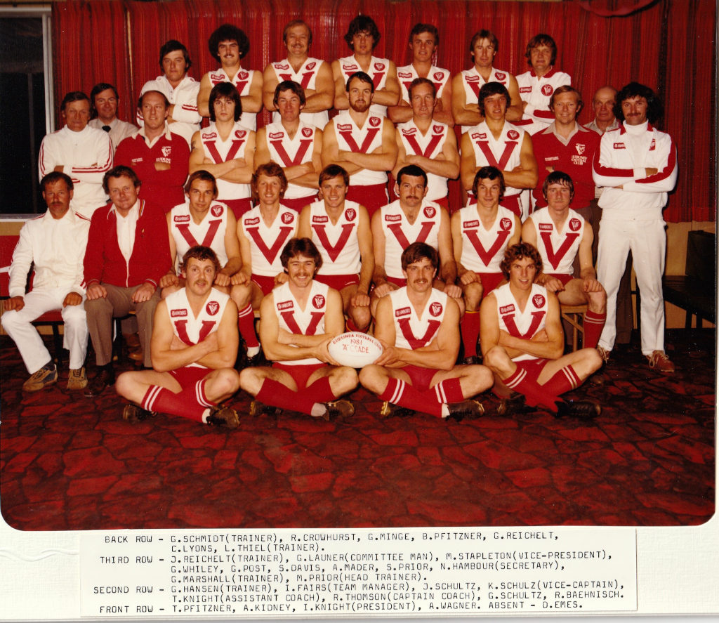 Eudunda Football Club A Grade Premiership 1981