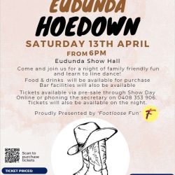 Pre-Book Tickets Online For Eudunda Hoedown And Save On This Family Fun Event – 13th April 2024