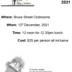 Eudunda RSL Christmas Luncheon 12th Dec 2021 (Booking by Friday 10th)