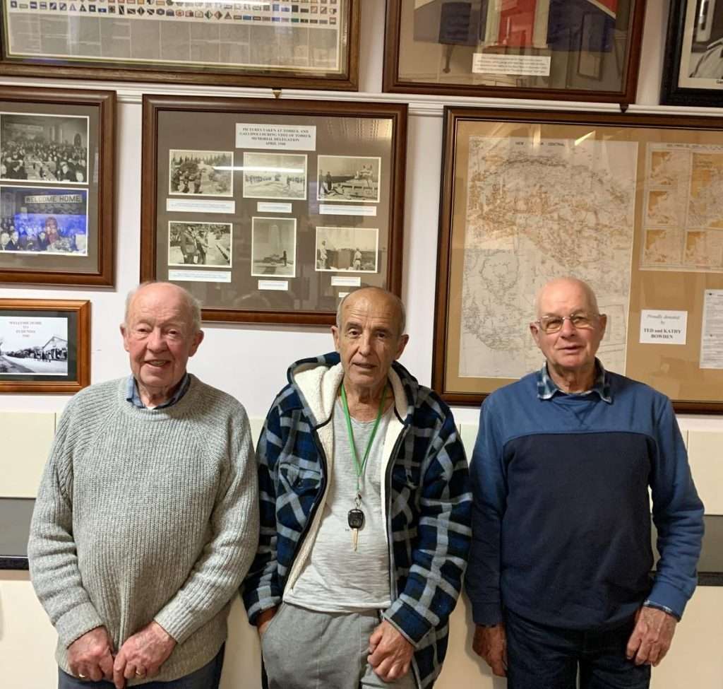 Eudunda RSL's Vietnam Vets Celebrate 50th Anniversary of Australia's Involvement in the end of Viertnam war L-R: John Stephens, George Xanthould, Geoff Hansen