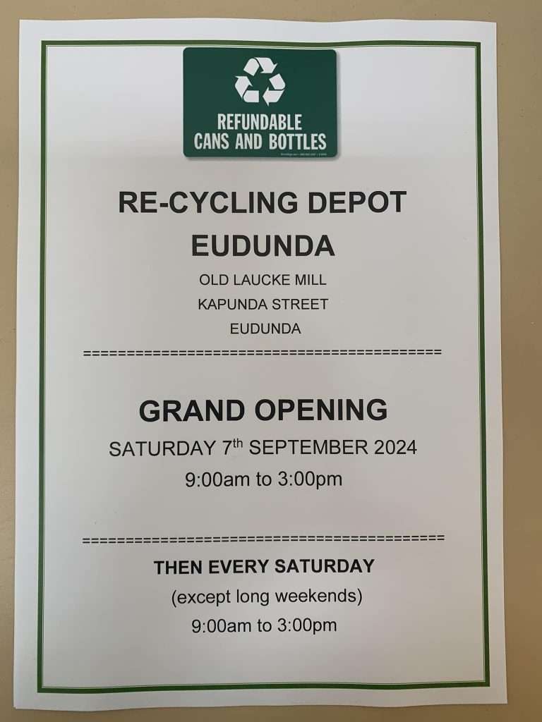 Eudunda Recycling - Grand Opening 7th Sept 2024