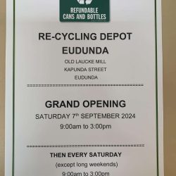 Eudunda Recycling Depot – Grand Opening Of New Business On The 7th Sept 2024