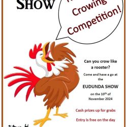 Eudunda Show Has Record Pavilion Entries And Many Things To Crow About! (With Sound) – See You Tomorrow – Sunday 10th.