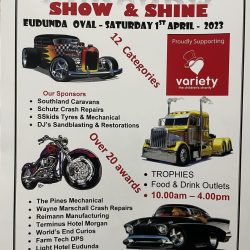 Eudunda Show & Shine At Eudunda Oval – 1st April 2023