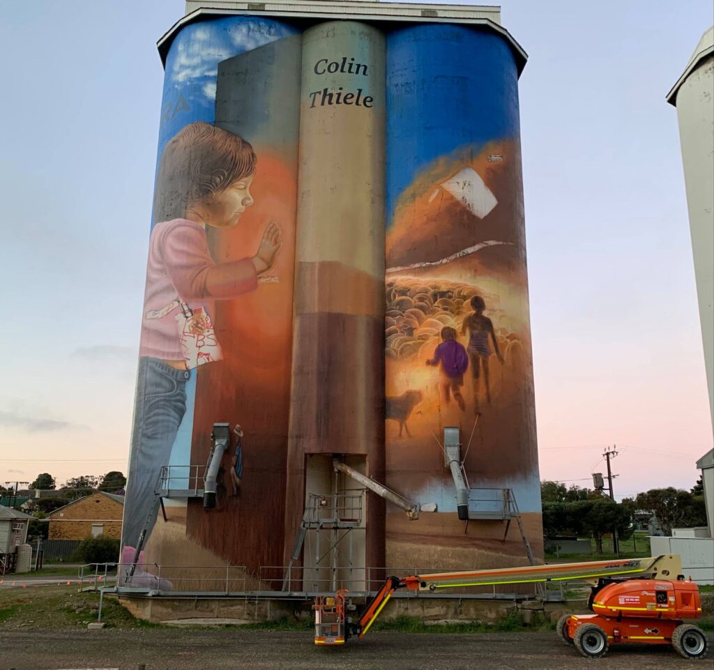 Eudunda Silo Art - Painted Continues 5th August