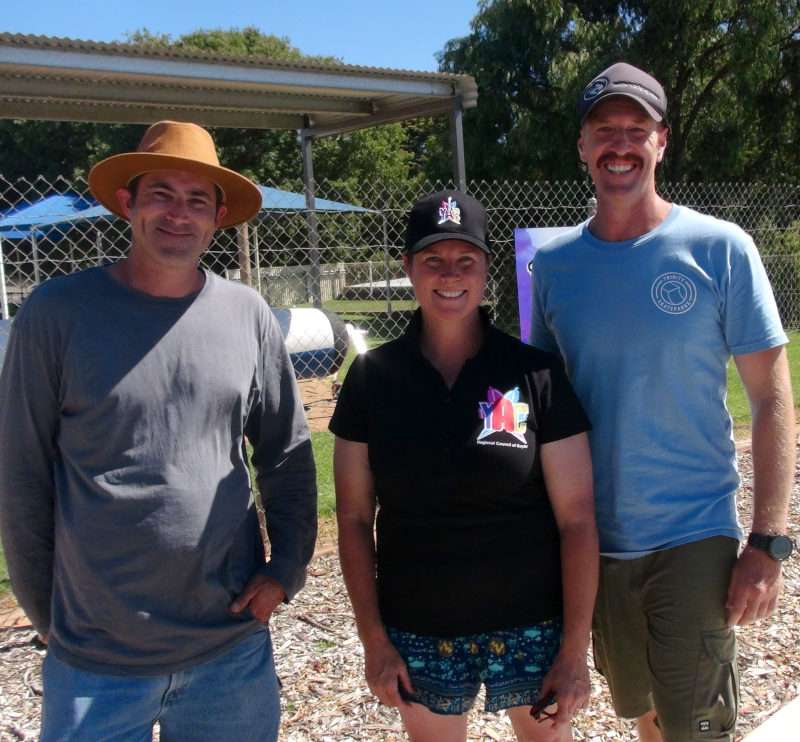 Eudunda Skate Park Opening - Sam Rosser, Debbie Hibbert, Clayton Farmer