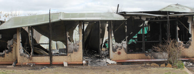 Fire Destroys House in Ward Street Eudunda - 6th Aug 2021