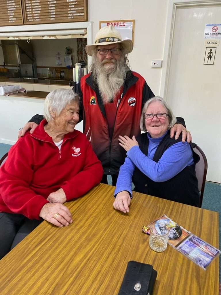 Friday Social Bowls at Eudunda Winners - L-R Marg Nietschke, John Greenwood and Rhonda Horne