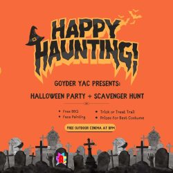 You Are Invited to Goyder YAC’s Halloween Party – Scavenger Hunt & Outdoor Cinema – Eudunda Gardens – Sat 2nd Nov 2024