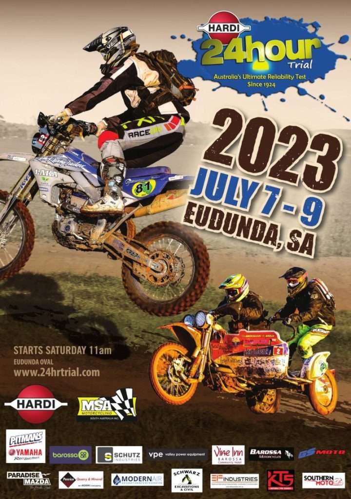 Hardi 24hour Trial 2023 - Eudunda July 7-9th - Poster