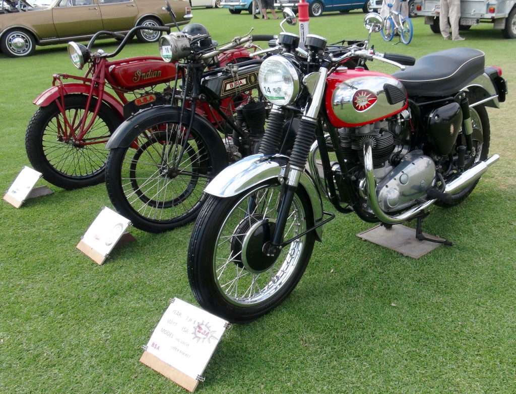 Indian & BSA Motorbikes at the Eudunda Show & Shine 2024