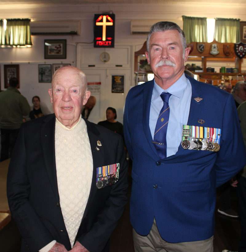 John Stephens, Brian Kirby on ANZAC Day 2024