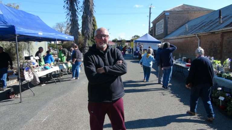 Johnny O'Brien happy to see the Eudunda Market