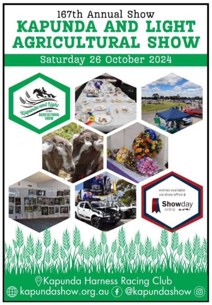 Kapunda & Light Agricultural Show - 26th October 2024