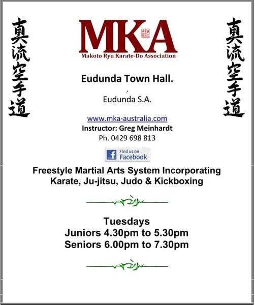 MKA Eudunda Dojo Poster