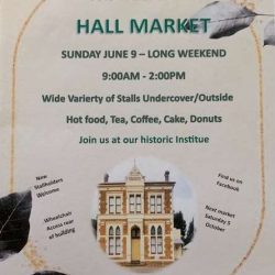 Manoora Hall Markets on This Sunday 9th June 2024 (Long Weekend)