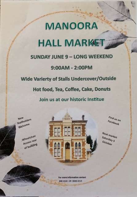 Manoora Hall Markets Sunday 9th June 2024