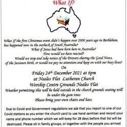 You Are Invited To Christmas Eve Service – Neales Flat Lutheran Church 24th Dec 2021