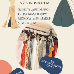 Formal Clothes at Bargain Prices for Local Students Formals at Pop Up Shop – Sun 23rd & Mon 24th March 2025