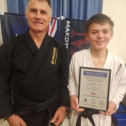 Lachlan Earns His Black Belt At Shodan-Ho Karate Grading Day