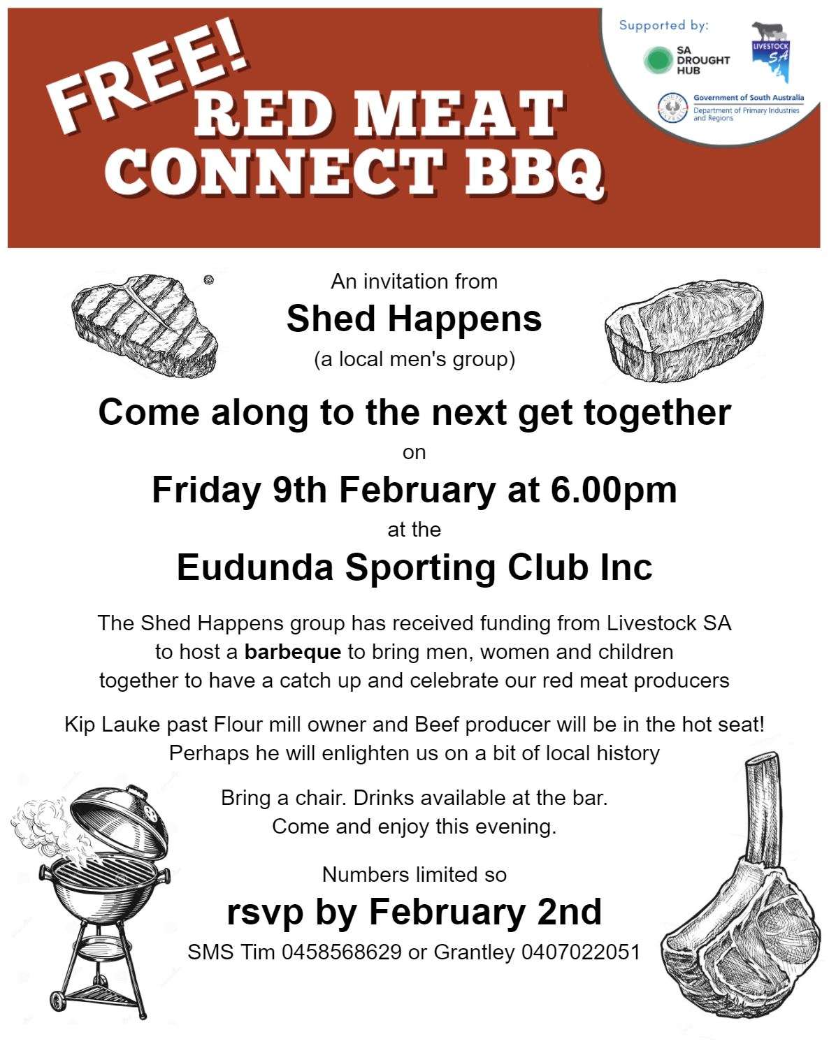 Red Meat Connects BBQ 9th Feb 2024 - poster