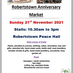 Robertstown Anniversary Market on the 21st November 2021