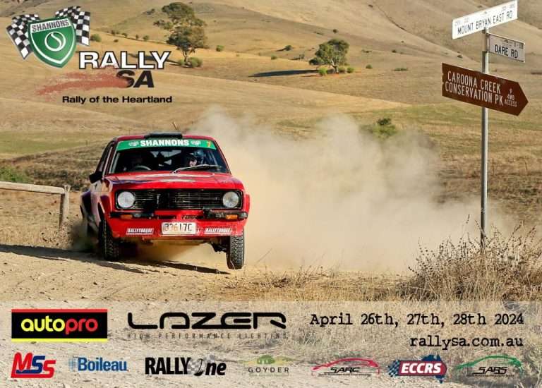 Shannons Rally SA – Rally of the Heartland – Base At Burra & Competing In Local Area 26th – 28th April 2024